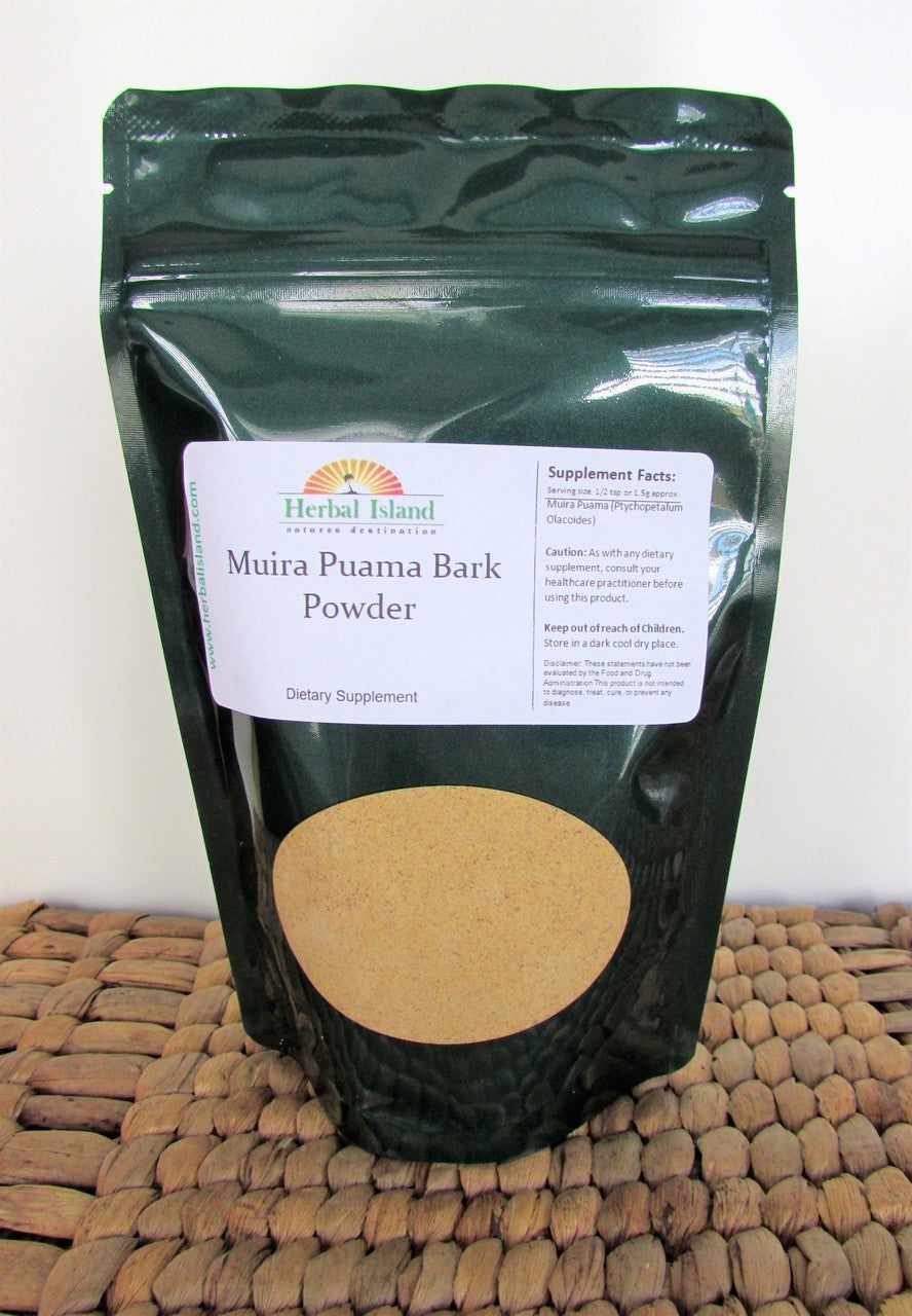 Muira Puama Bark Powder Black Vegan Shop