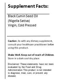 Thumbnail for (Sale) Black Seed Oil -(Nigella Sativa ) Heart Black Vegan Shop